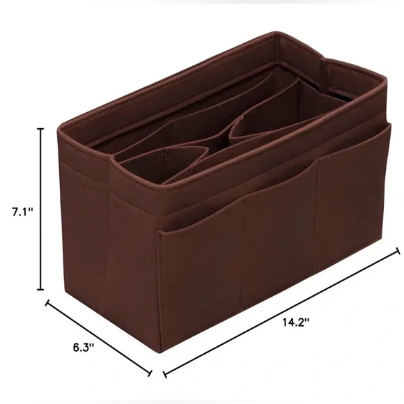 Brown Tote Bag Organizer Insert - Picture 4 of 6